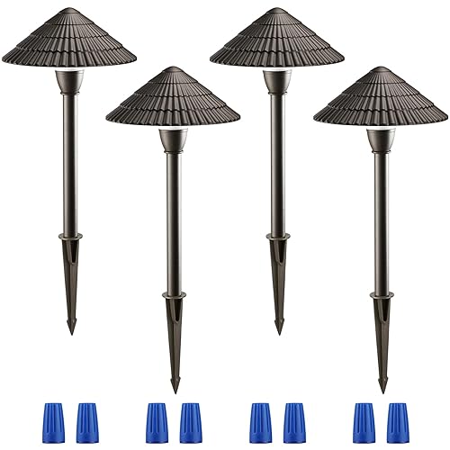 LEONLITE Low Voltage Landscape Lights, 3W 12V Pathway Lighting Wired,