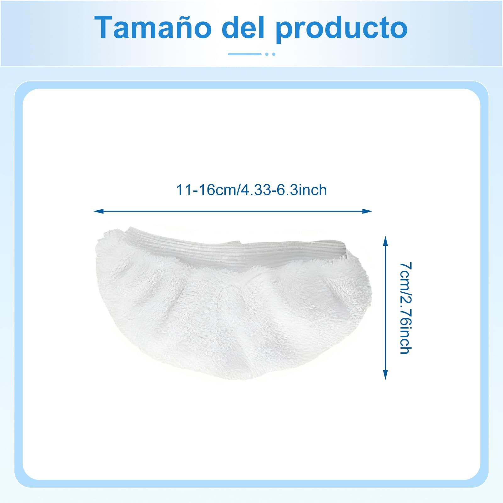 Accesorios para Limpiador a Vapor, Almohadillas Universales, Boquillas Lavables, Paños de Microfibra