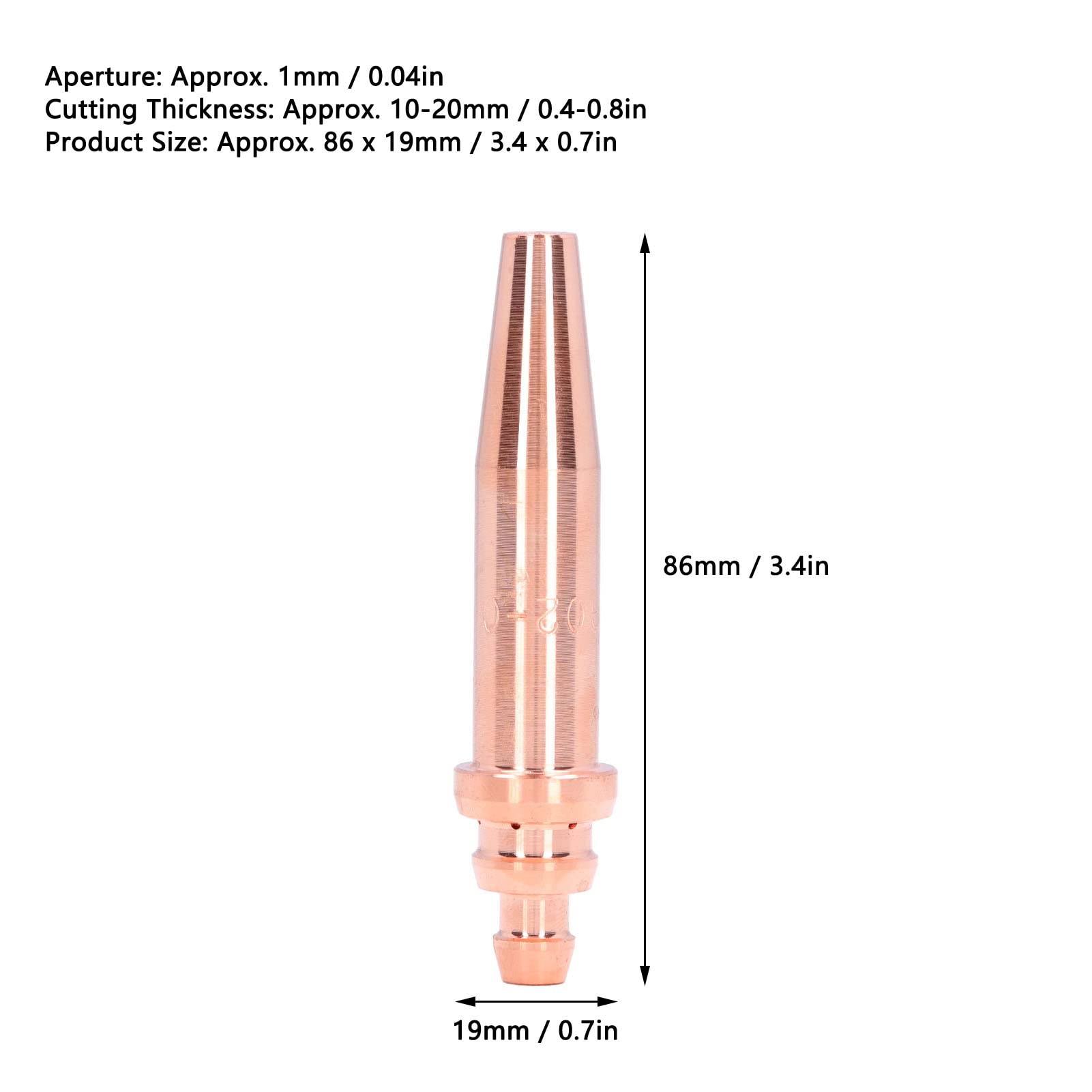Respicefinem Weldg Isobaric 10×6×5 5Pcs Isobaric Cutting Tips Acetylene Torch Nozzle Replacement Gas Welding Consumables G02 0