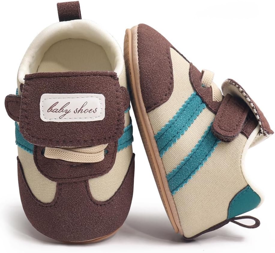 Baby Boys Girls Oxford Shoes PU Leather Soft Rubber Sole Sneakers Anti-Slip Toddler Ankle Boots Infant Walking Shoes Moccasins