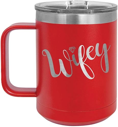 Miniatura 1 de ONLYGIFTS.COM - Taza de café con tapa deslizante para mujer y hombre, con aislamiento térmico, ideal para regalo de cumpleaños o Navidad, Rojo