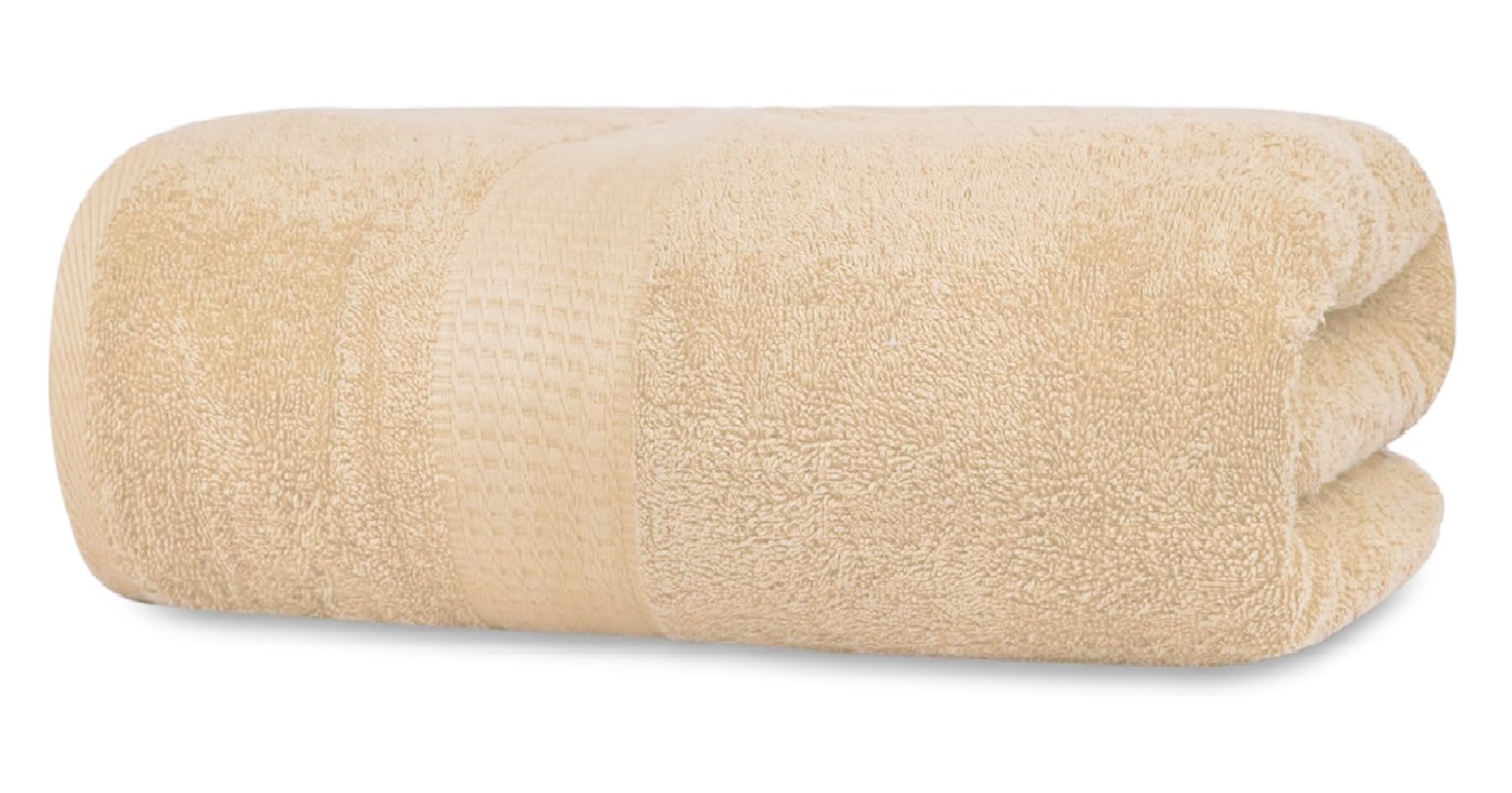 Towelbay Cream Large Bath Towel Egyptian Cotton -800Gsm Super Soft Quick Dry Luxury Big Jumbo Towels Hotel Quality Beach Pool Spa Towels (Cream)