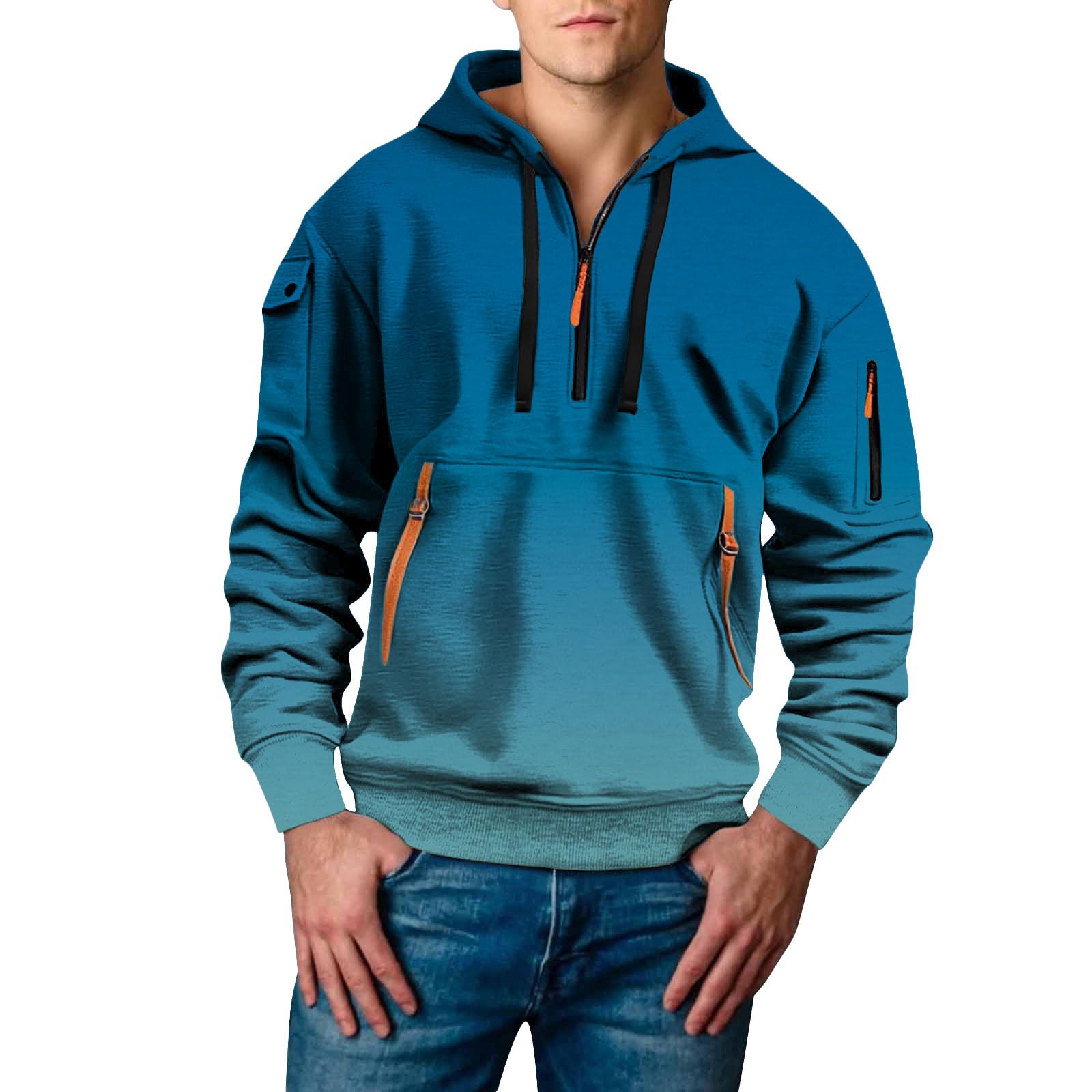Sudadera con capucha corta con estampado 3D flores dinámicas de otoño e invierno 5