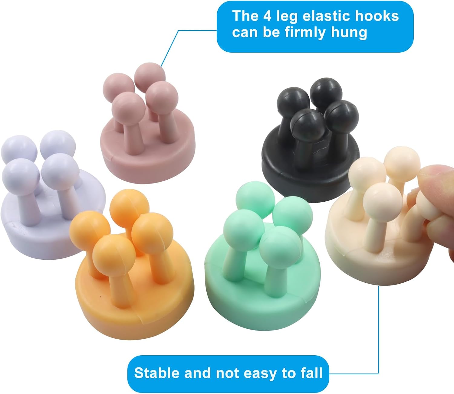 Silica Gel Toothbrush Holder, 6Pcs, Colorful