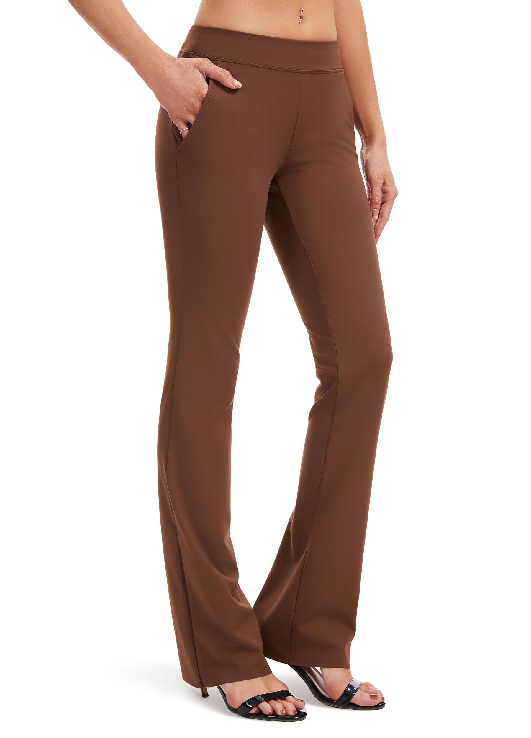 SAFORT Regular/Tall Bootcut Yoga Hose mit 71cm/76cm/81cm/86cm Schrittlänge Lange Bootleg-Hose Sporthose Lang