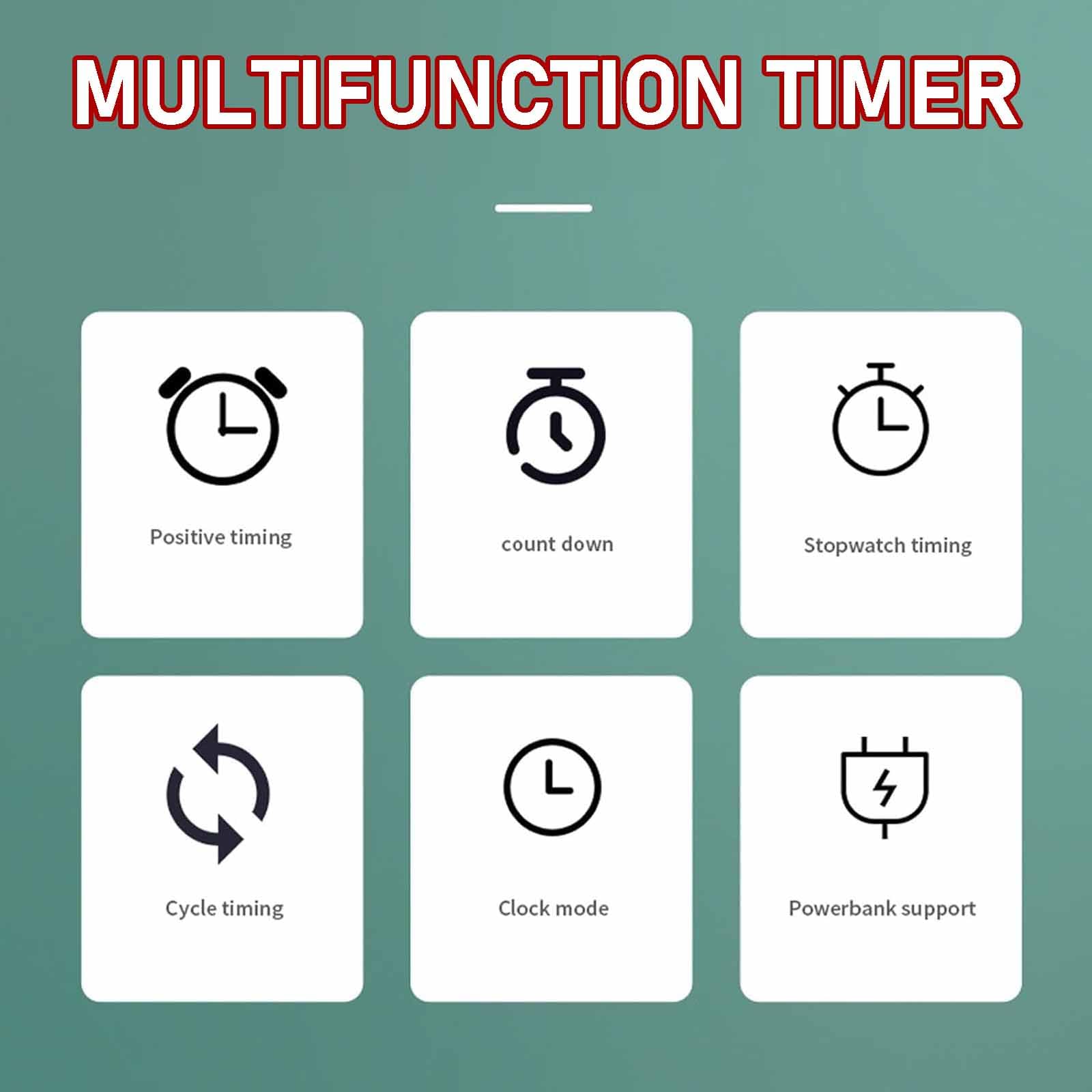 Orologio Parete Digitale A Doppia Faccia 1,5 Pollici Con Treppiede/telecomando, Funzione Memoria, Cronometraggio Positivo/ciclo/cronometro/conto Alla Rovescia/modalità Orologio