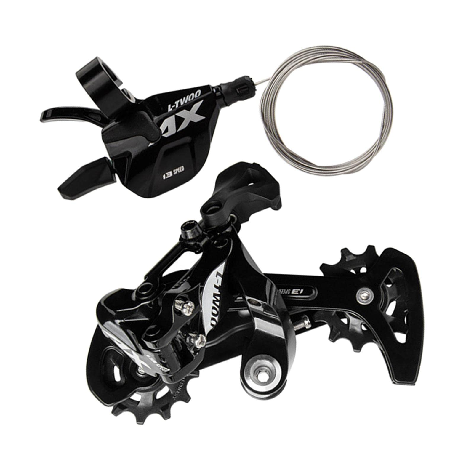 Juego de 13 cambios de cambio trasero para bicicleta MTB, aleación de aluminio de peso, tecnología de precisión, compatibilidad mejorada, para entusiastas de las bicicletas de montaña