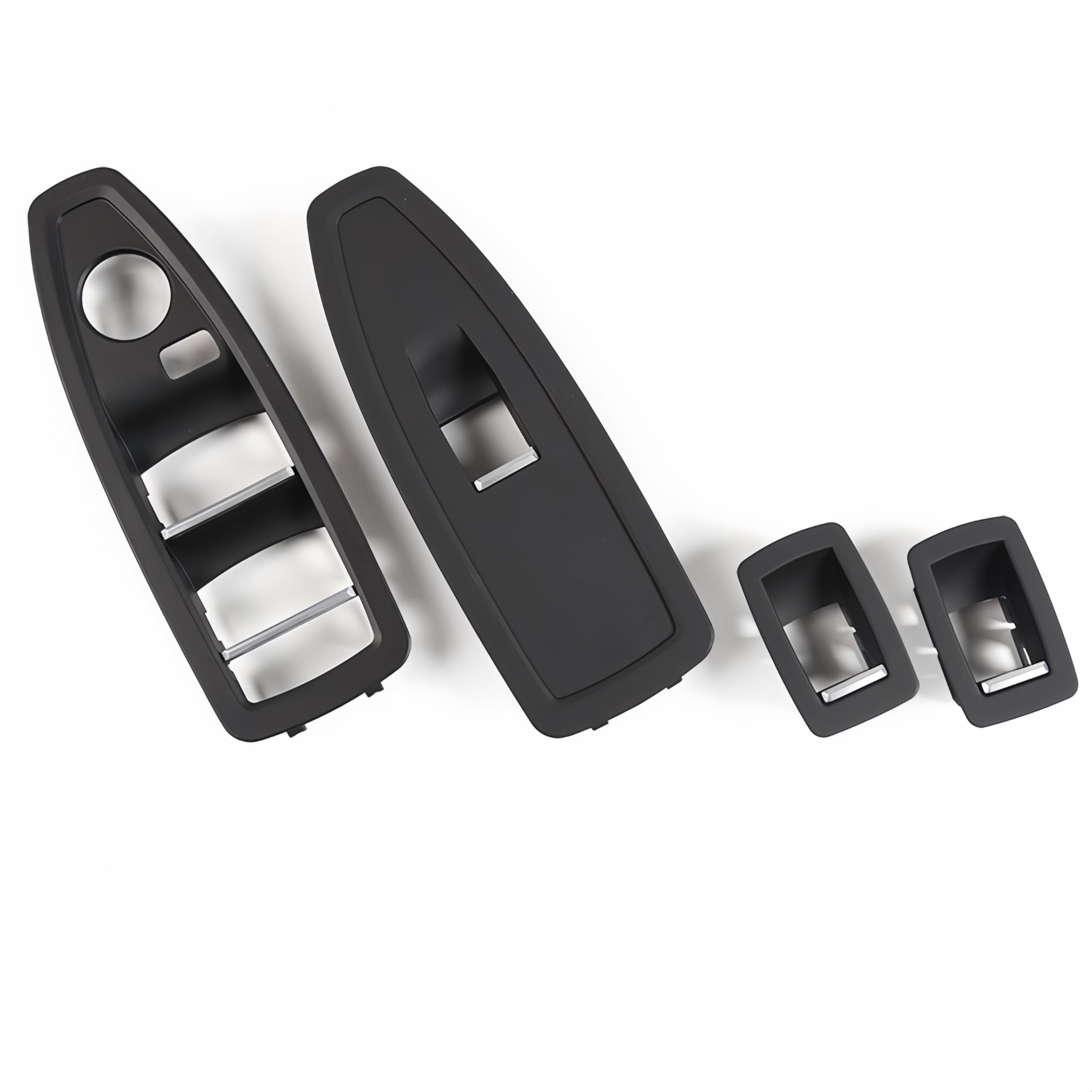 Yhikguszi Interior Door Window Control Button Panel Trim Window Lift Switch Cover Compatible with 1/3/4 F20 F30 F31 F34 F35 F36 Series (Black)