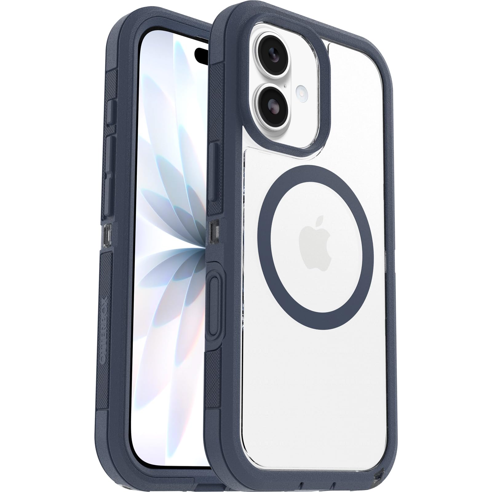 Otterbox Coque Defender Series Pro XT Clear MagSafe pour iPhone 17, Antichoc, Anti-Chute, Robuste, supporte 7X Plus de Chutes Que la Norme Militaire, Transparent/Bleu