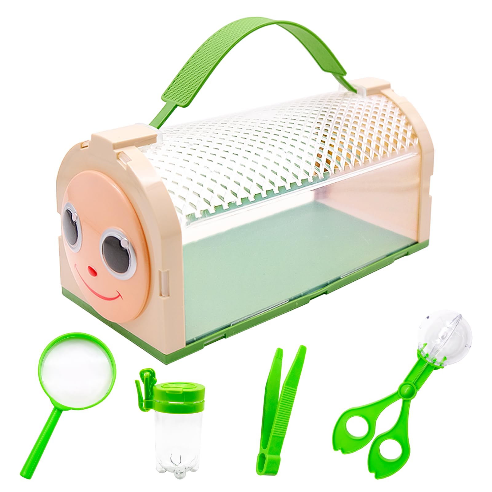 Kit Attrape-Insectes Pour Enfants – Boîte D’Observation Avec Loupe, Pince, Filet Et Livret D’Activités – Exploration Nature Dès 4 Ans