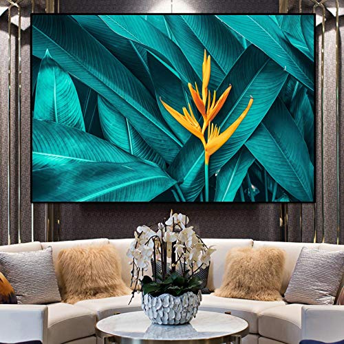 Toile KEBIA vert nature affiche murale imprimée de plante haute définition 35x50 cm