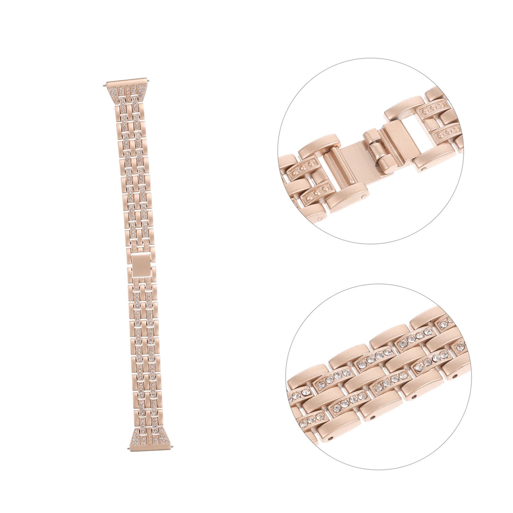 OKUMEYR Charming Shiny Watch Strap for Watch Elegant Band with Craftsmanship Comfortable Easy to Install for Stylish Wear