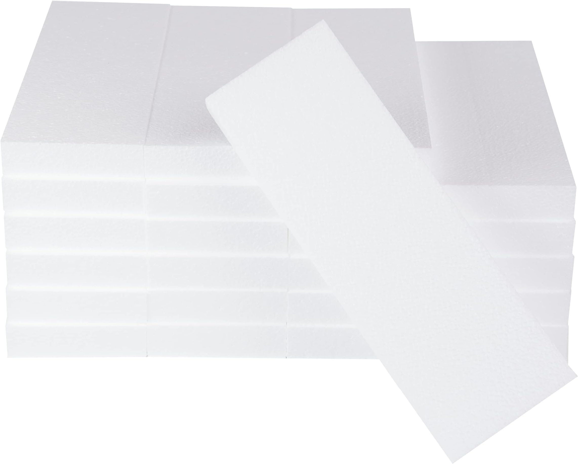 Silverlake Craft Foam Sheets - American-Made Hard Foam - 24-Pack 4x12x1" EPS Boards for Professional Projects & Displays