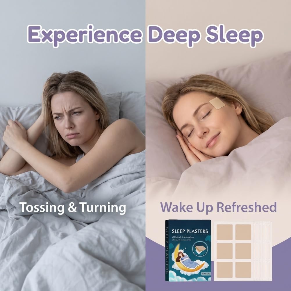 Parches Para Dormir Naturales,4pcs Parches para Dormir,Parches Naturales para Dormir Profundamente,Parches Para Dormir Profundo,Parches para Dormir para Adultos,Parches de Apoyo para El Sueño