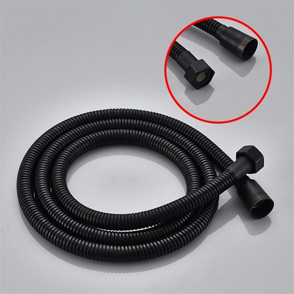 manguera de ducha, Manguera de repuesto universal acero inoxidable, manguera ducha 1,5 m, for baño, tubería agua suave negra y dorada for(Chrome)
