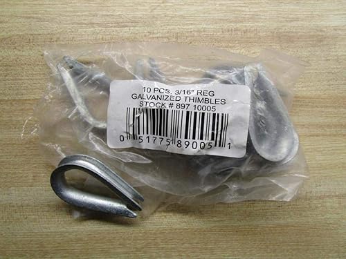 Miniatura 1 de JMC 897 Gemelos Galvanizados 10005 3/16" Reg. (Paquete de 10)