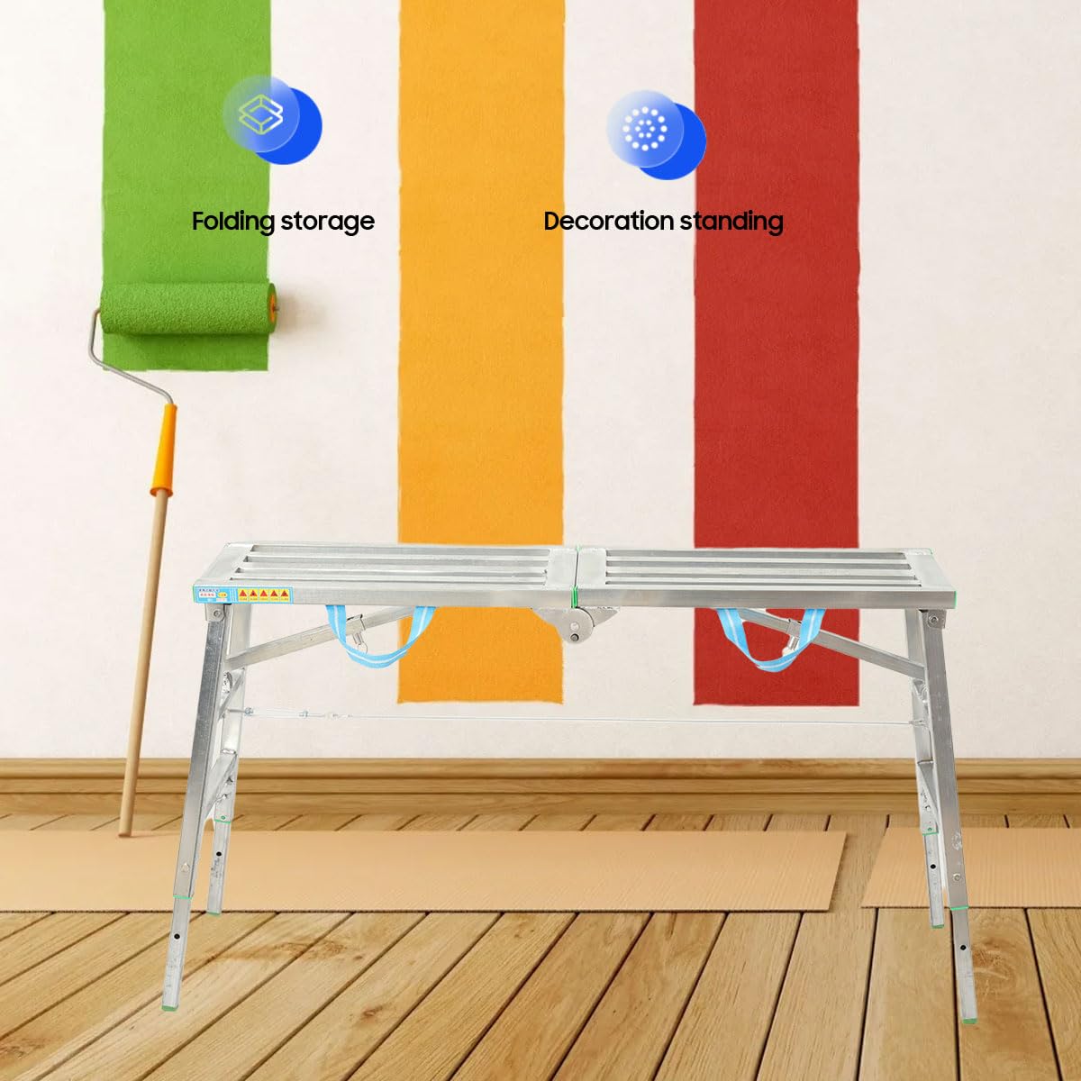 Plateforme de Travail en Aluminium Améliorée,Plate-Forme de Travail Pliable