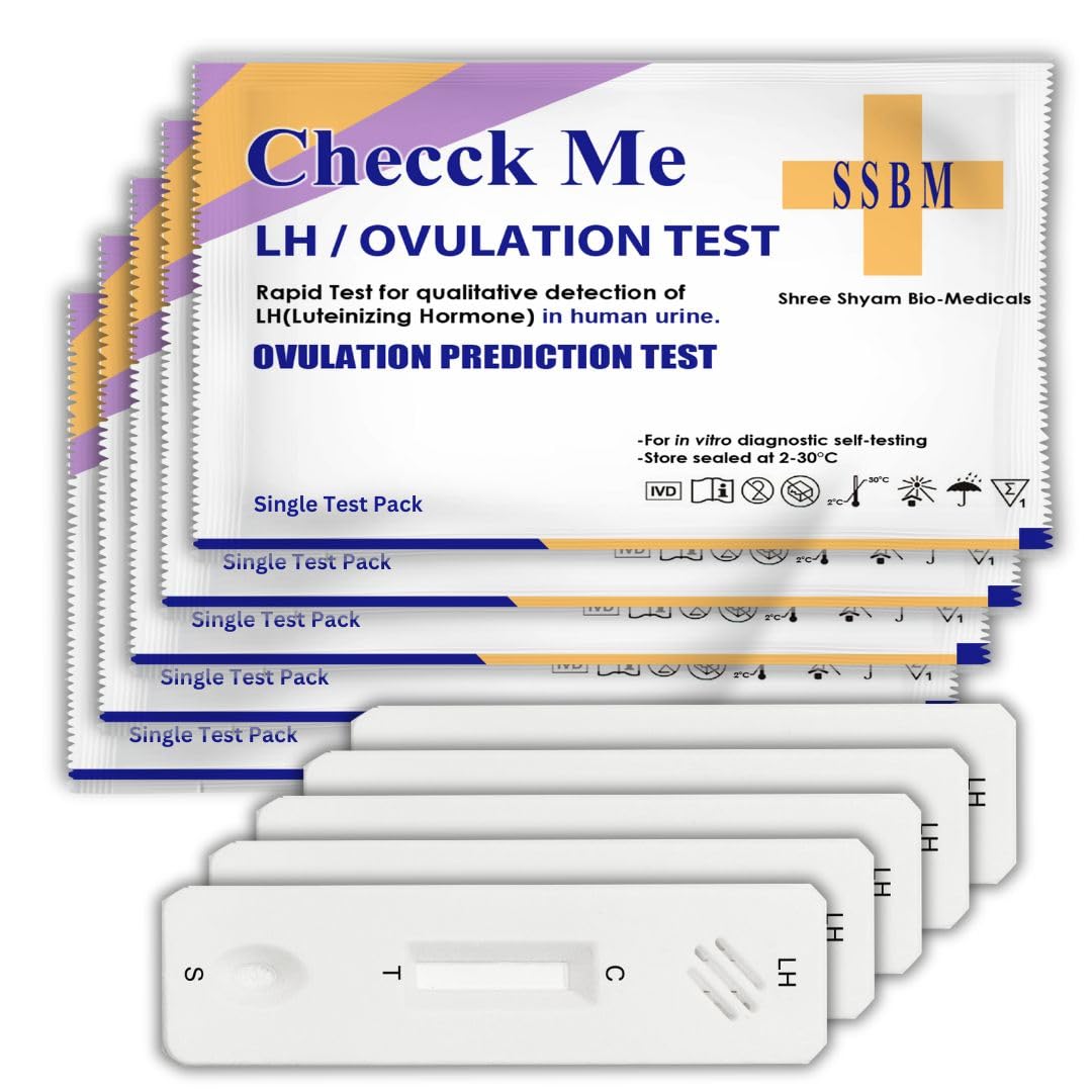 Checck Me Ovulation Test Kit for women planning pregnancy - Pack of 5 Cassettes