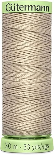 Miniatura 1 de Gutermann - Hilo resistente para puntada superior, 33 yardas, color arena