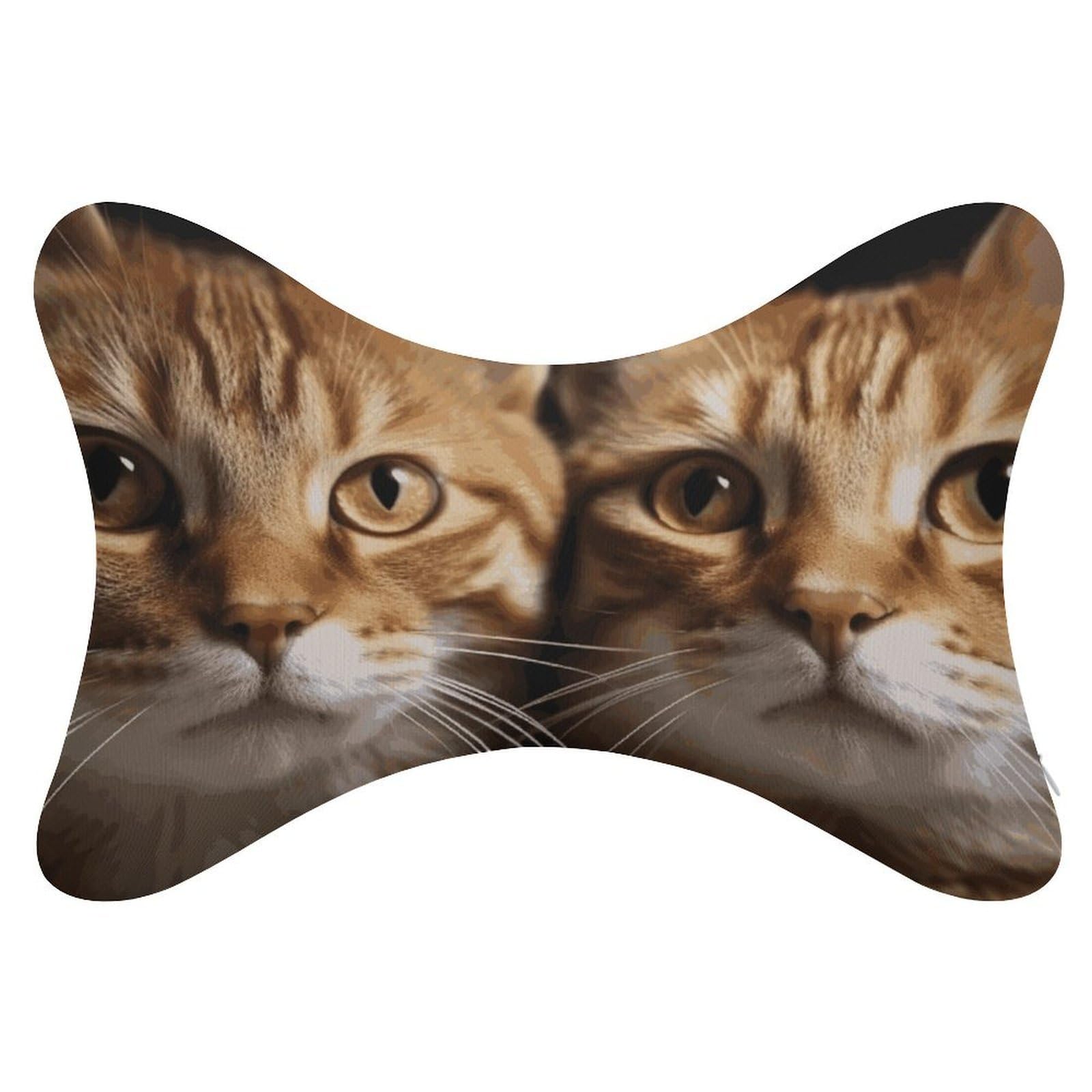 JTREHY - Car Neck Pillow Bone Shape Travel Neck Headrest Back Chiropractic Adjustable Strap Sofa Lounge Chair Car Seat
