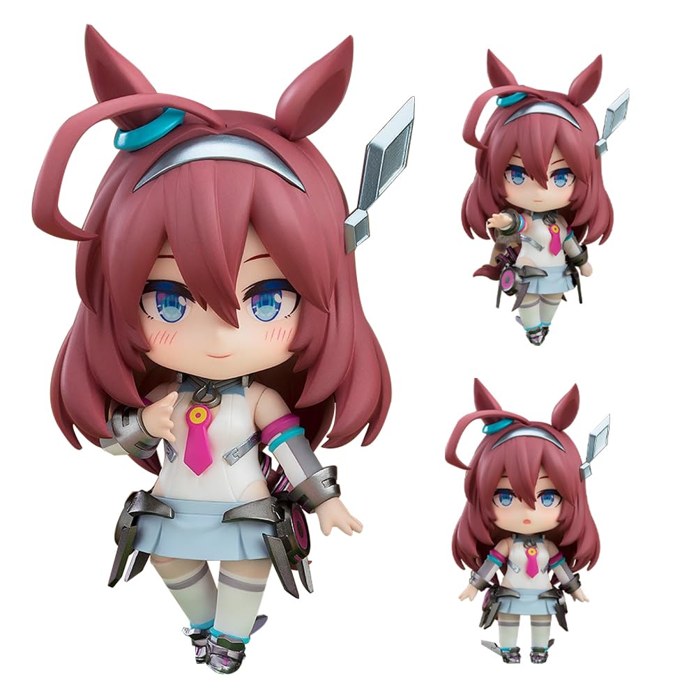 Jiumaocleu Anime Mihono Bourbon Action Figures Movable Joints with Accessories 10CM PVC Figure Collectible Ornament Display
