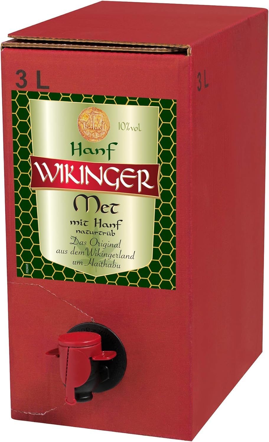 Original Wikinger Met Hanf Wikinger Met | 1 X 3L Im Bag In Box | Honigwein Aus Der Wikingerland Haithabu | Das Original