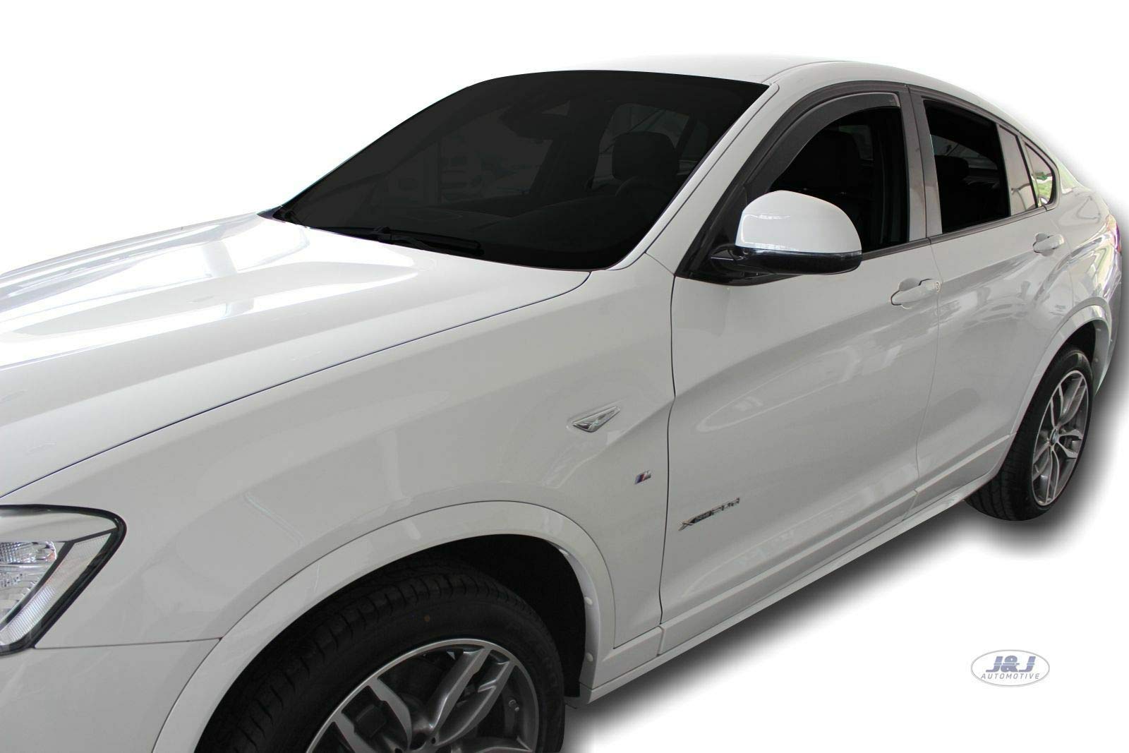 Deflettori D'aria Antiturbo Per Peugeot 2008 / 2008E Dal 2019 - Set 4 Pezzi | Nero Fumè - Foto 5