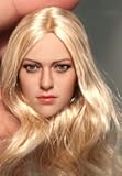Generic 1/6 Scale Female Blonde Hair Head Sculpt for Action Figure Doll Toy