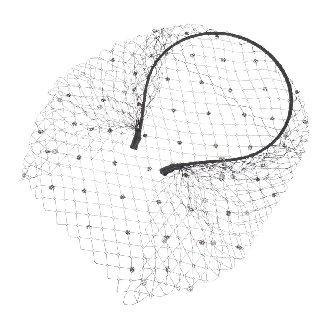 BZKSER BZKSER Diadema Mujer invitada - 1 pcs Diadema con Velo de Malla Negra Tocado de Mujer de los Años 20 Tocados Madrina Nupcial para Fiesta de Té de Velo para Mujer de Despedida Tocado Años 20 Mujer