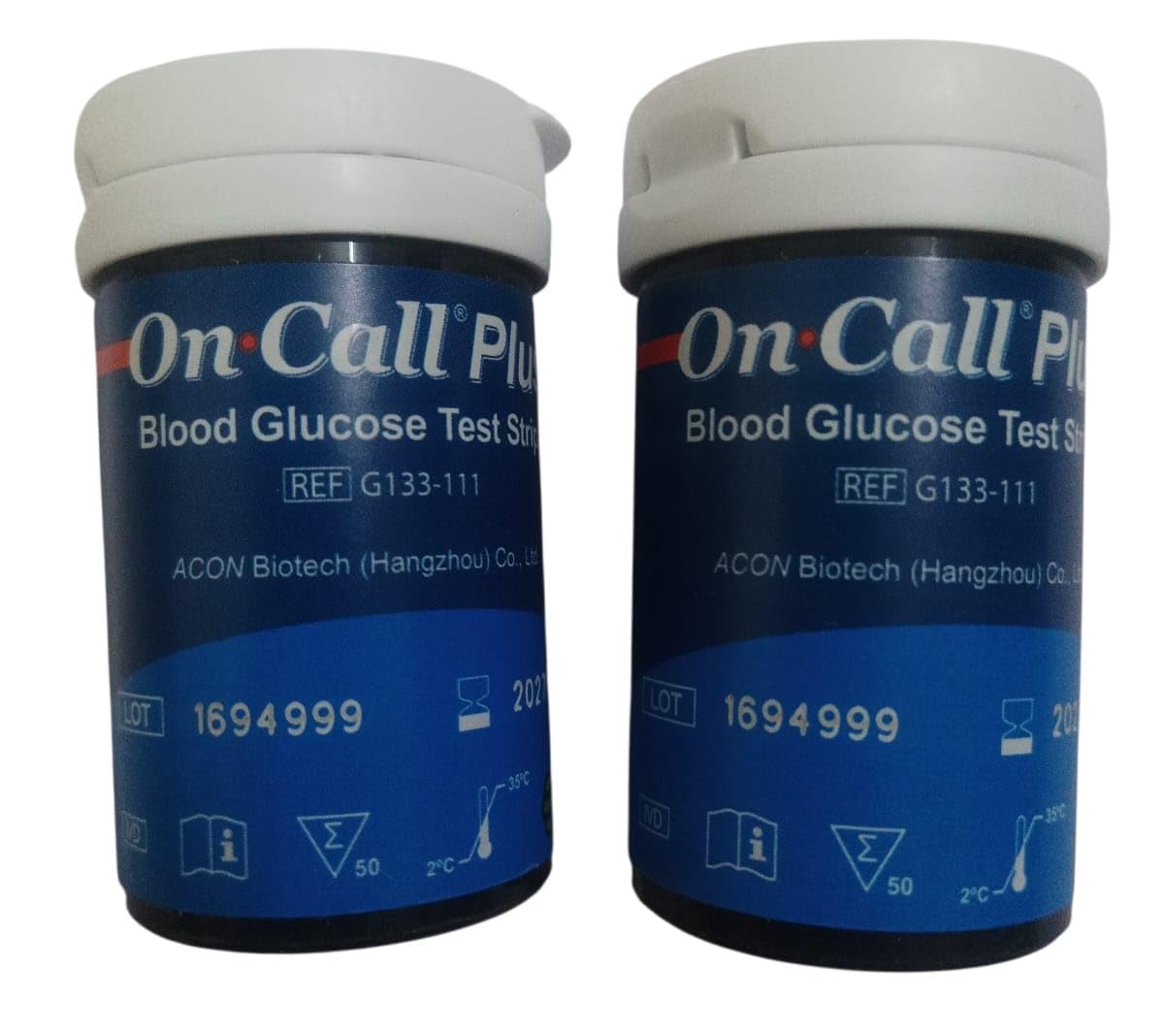 On Call Plus Blood Glucose Test Strips 100 Strips On Call Plus Glucometer Strips code 007