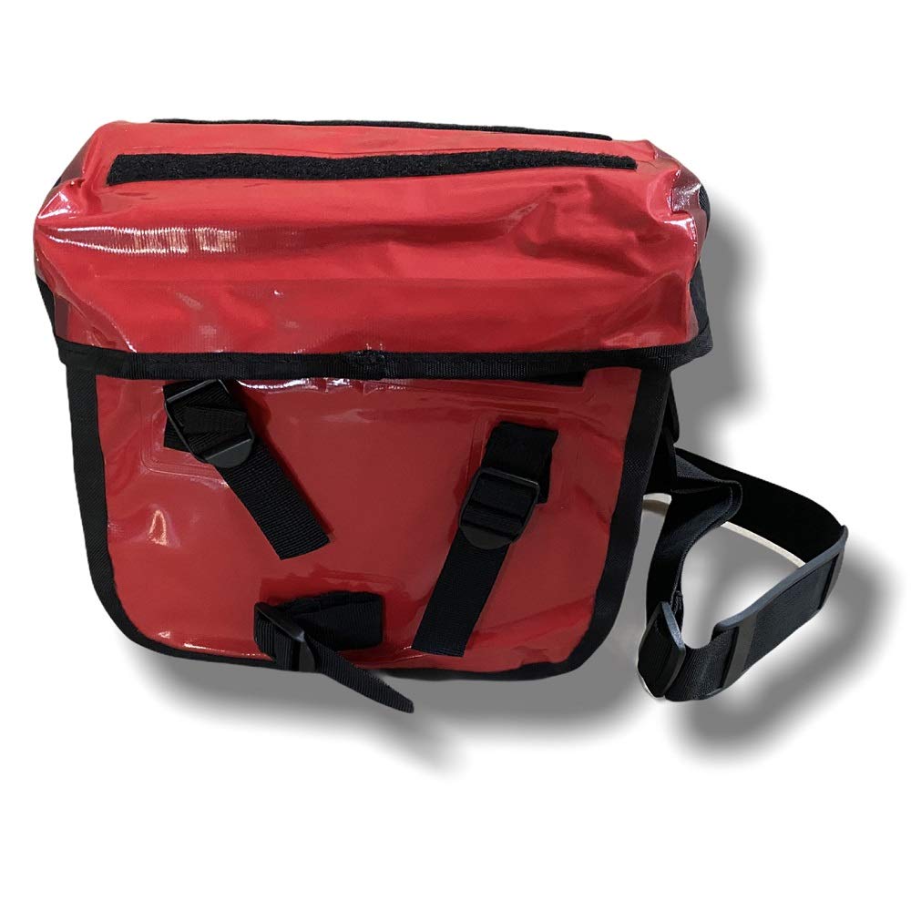 REX Bicycle Handlebar Bag with Card Compartment, Bicycle Bag, Frame Bag, Shoulder Bag, Luggage Bag with Shoulder Grip Sports & Outdoors