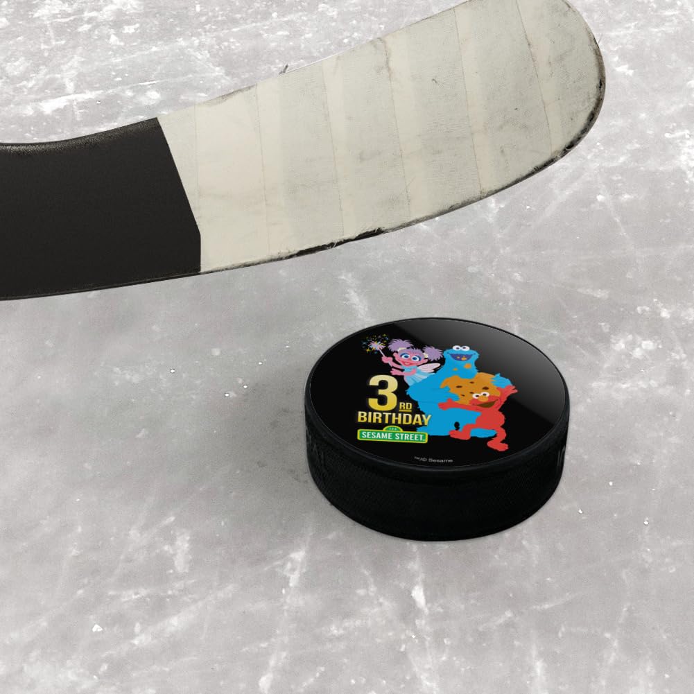 Sesame Street 3rd Birthday Ice Hockey Puck