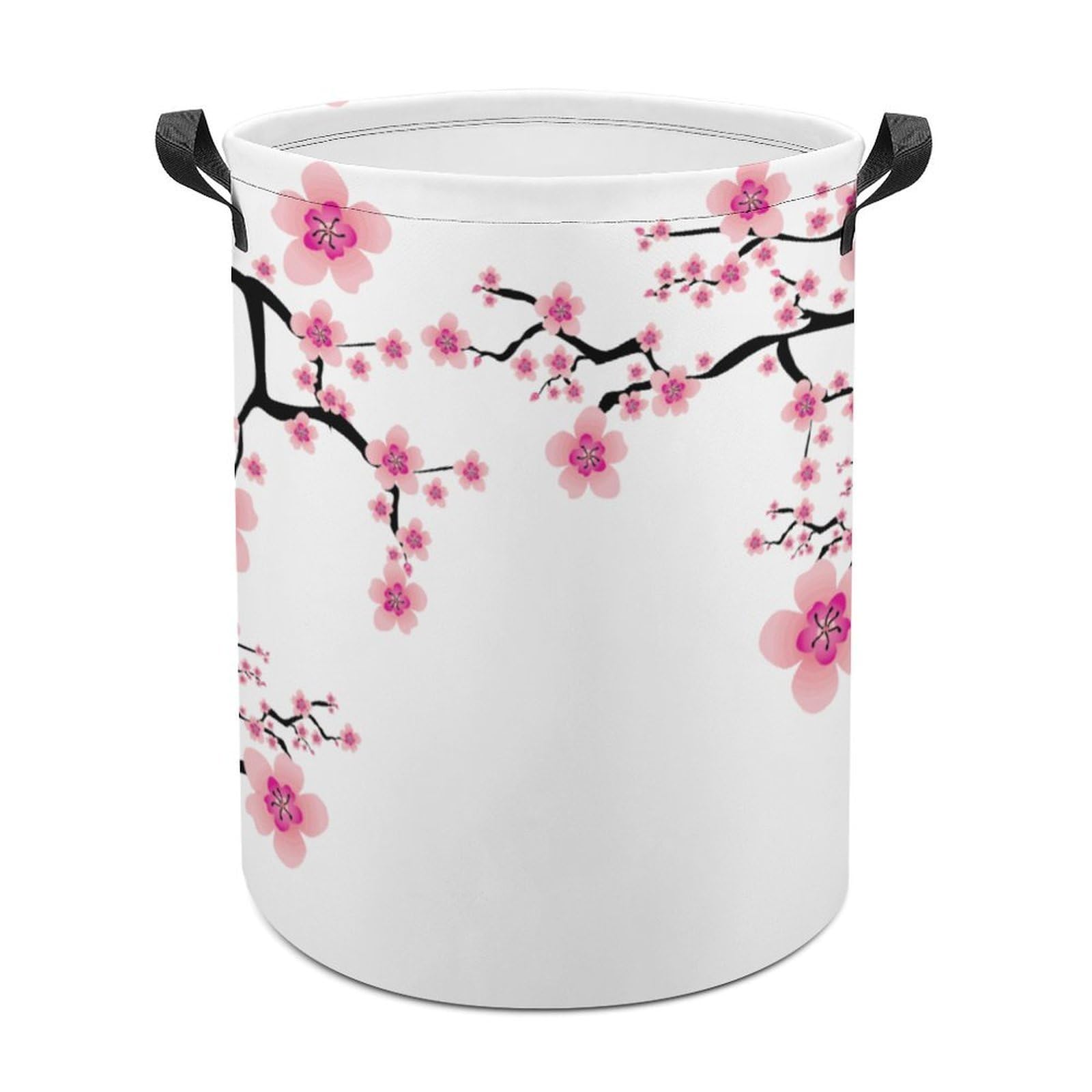 MHYRAC Laundry Hamper, Plum Blossom Laundry Basket, Washing Basket with Handle