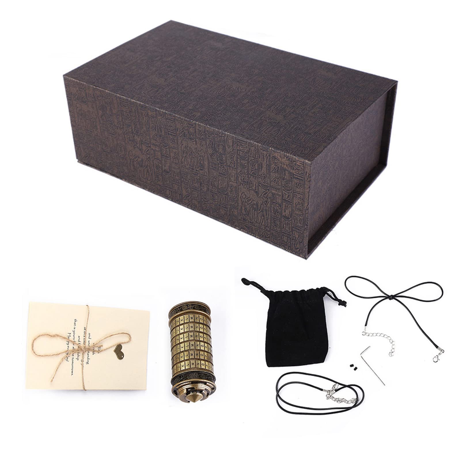 Candado con código de letra con contraseña, regalo romántico con anillo, diseño clásico para propuesta de compromiso, caja de bloqueo de metal premium para notas de joyería,