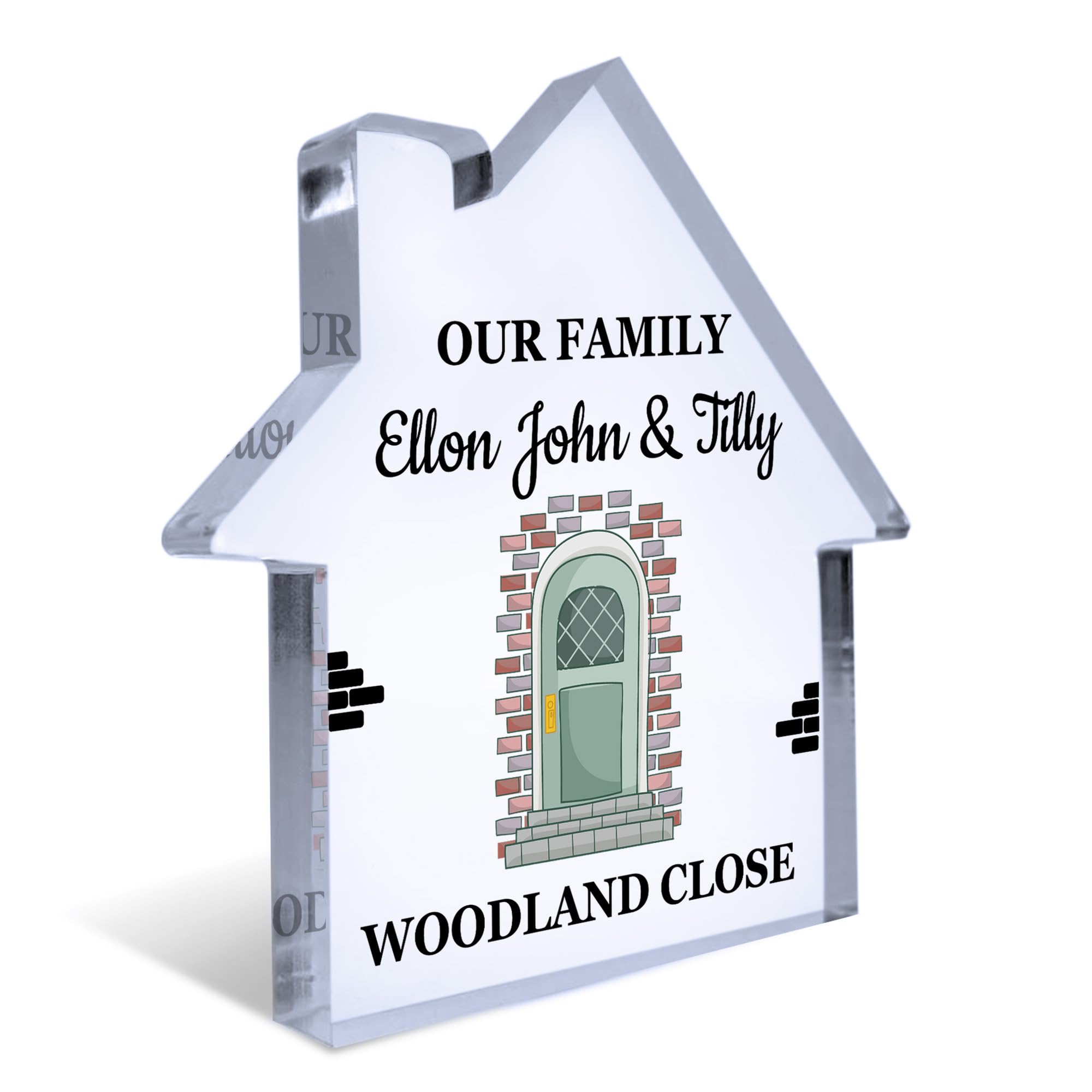 Red Ocean Home Gifts For Family, Personalised Our Family Plaque, New Home Gifts, Housewarming Gifts, Moving In Present, New Home Gifts For Family, New Home Ornament Gifts