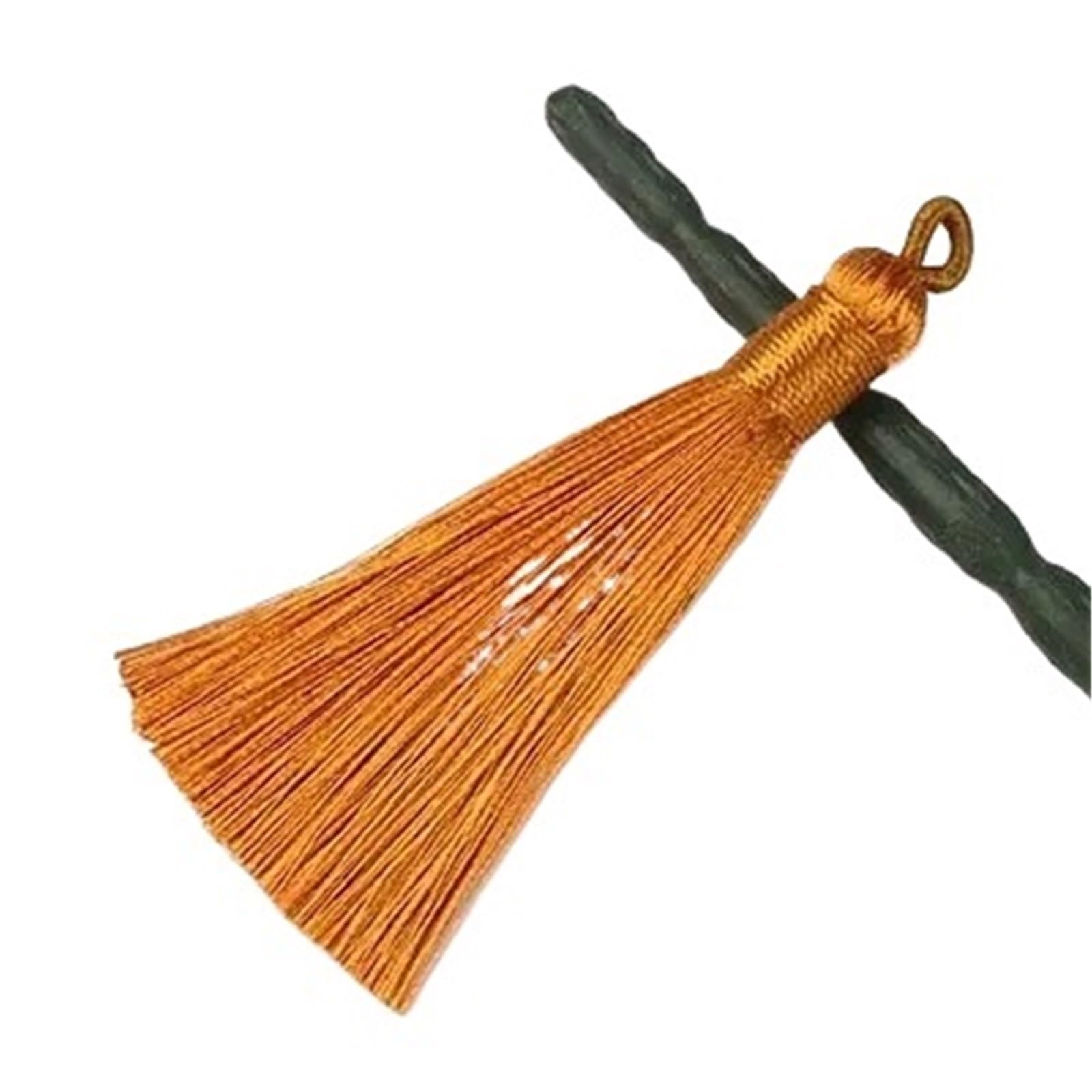 Handmade Silk Tassels with Loop 8cm for Bookmark Keychain Craft