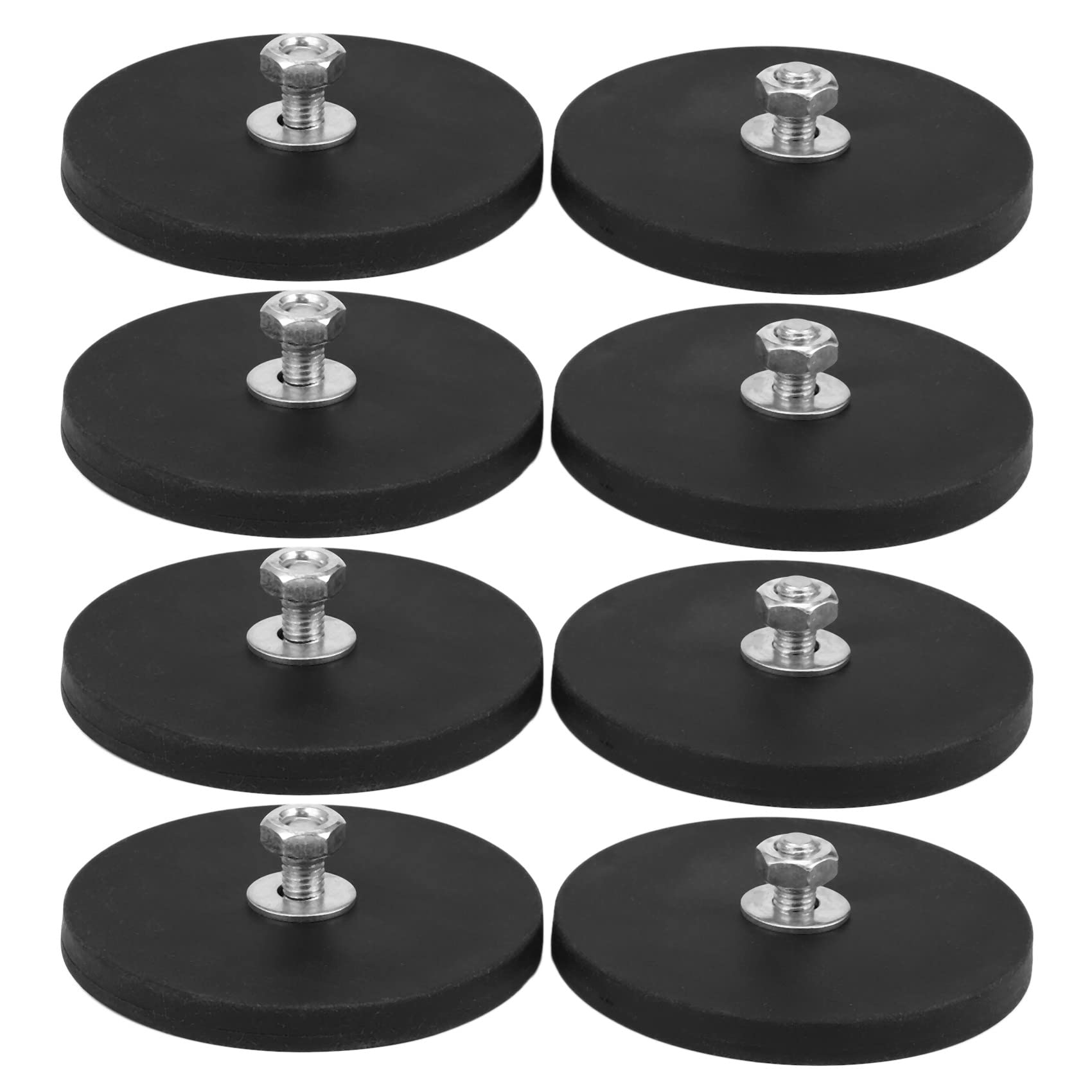 8 sztuk 45 kg neodymowej tarczy magnetycznej D88 x 8 mm M8 gwint M8 ochrona powierzchni LED uchwyt na kamerę samochodową do jazdy samochodem lub na łodziach