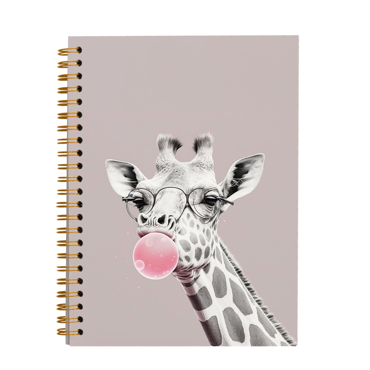 OXW Giraffe Notebook Journal, Giraffe Gifts for Women, Cute Notebooks for Girls Women, Aesthetic School Supplies, College Ruled Hardcover Spiral