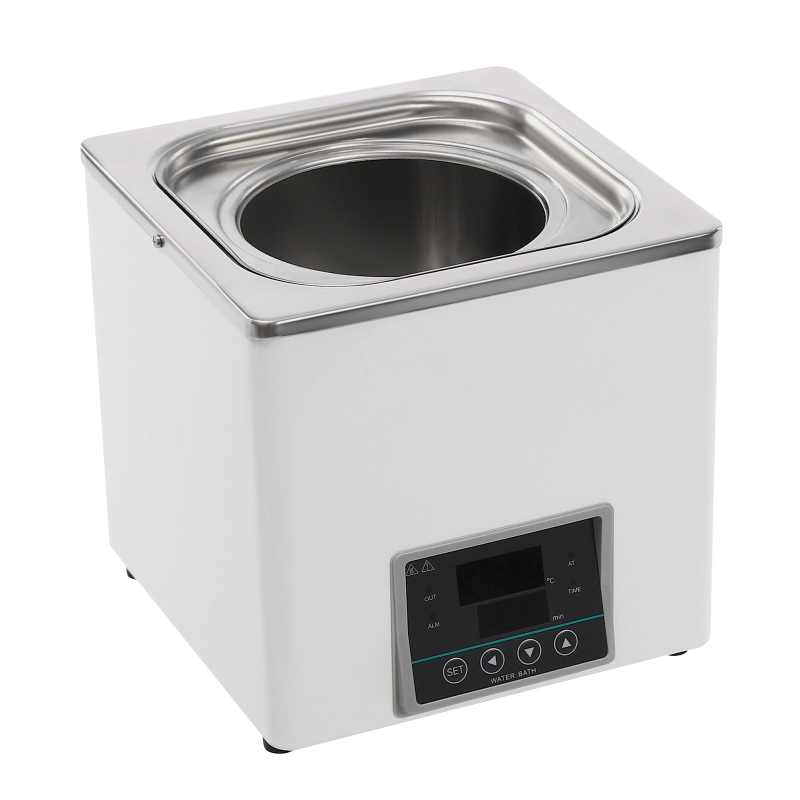 Chauffage de bain-marie thermostatique numérique thermostatique avec écran LED 0-999 min 0-100 ℃ Chauffage de bain-marie numérique pour essais en laboratoire
