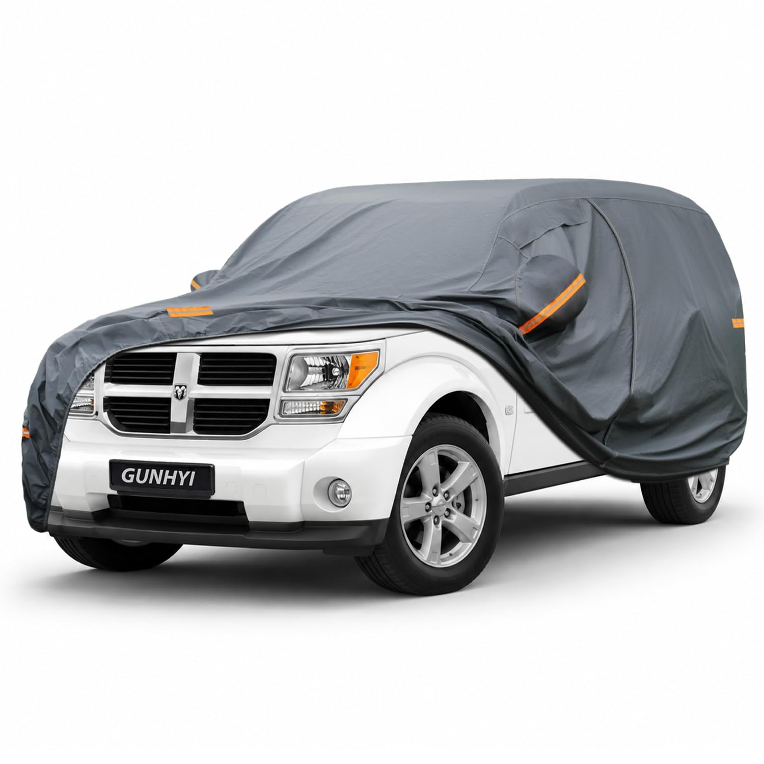 GUNHYI Premium Car Cover Custom Fit Dodge Nitro, 16 Layers Heavy Duty Car Cover Waterproof All Weather with Zipper Door for Sun Rain Snow Dust Uv Protection