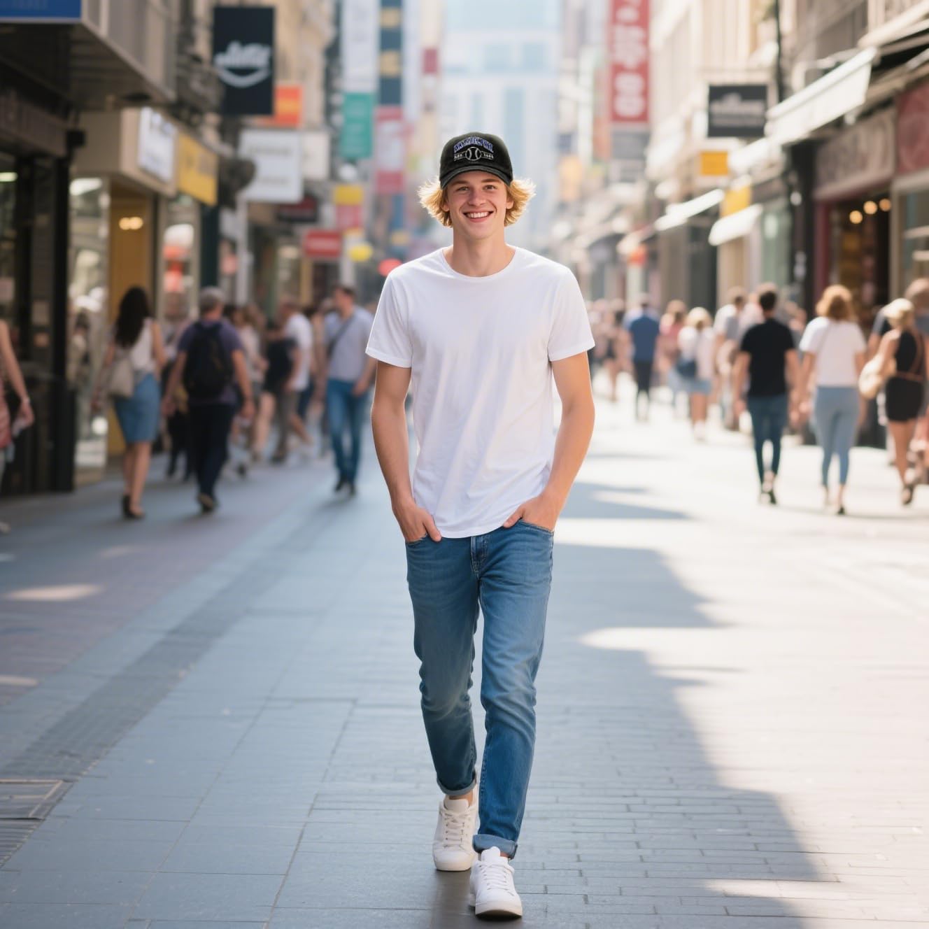 Embroidered City Vintage Classic 2-Pack Washed Denim and Color Snapback Caps for Men Women, Adjustable Fans Baseball Cap - Image 7