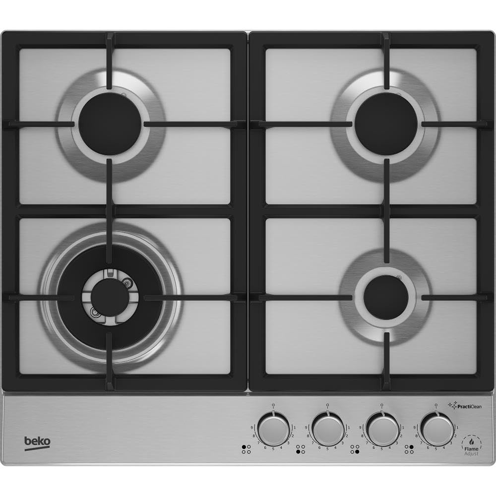 Piano Cottura a Gas N° 4 Fuochi 60 cm Inox - HIAW64226SXE