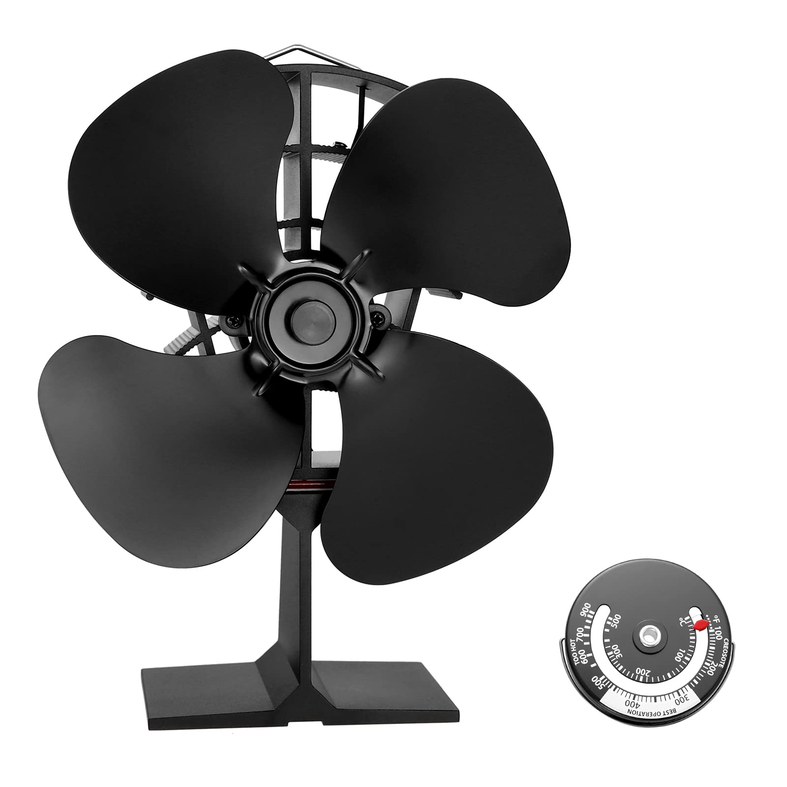 Buy 4Blade Heat Powered Stove Fan, Heat Circulation Powered Stove Fan