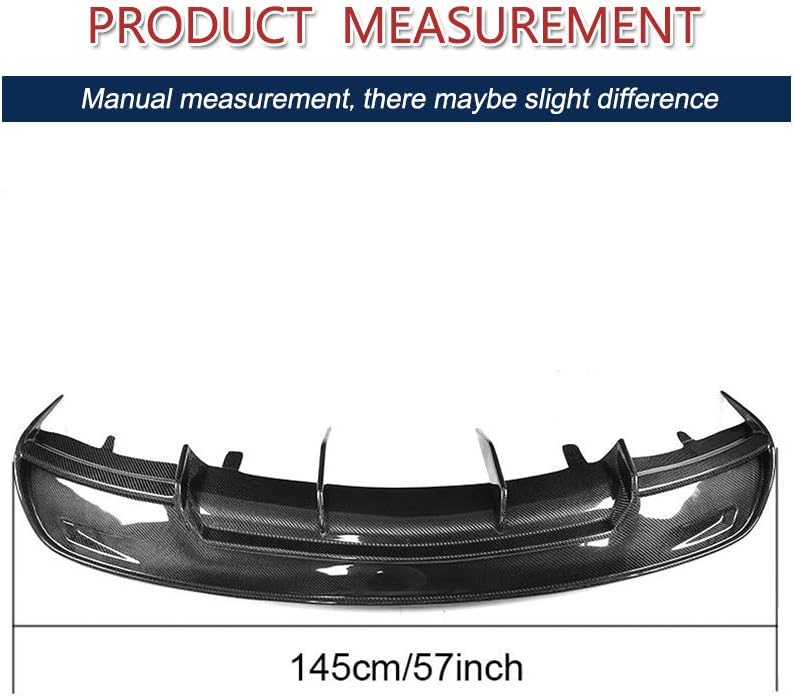 Model S Carbon Fiber Rear Diffuser Fits for Tesla Model S 60 60D 85 85D P85D Sedan 2012-2015 Bumper Cover Lower Lip Spoiler Valance Protector Body Kits Factory Outlet