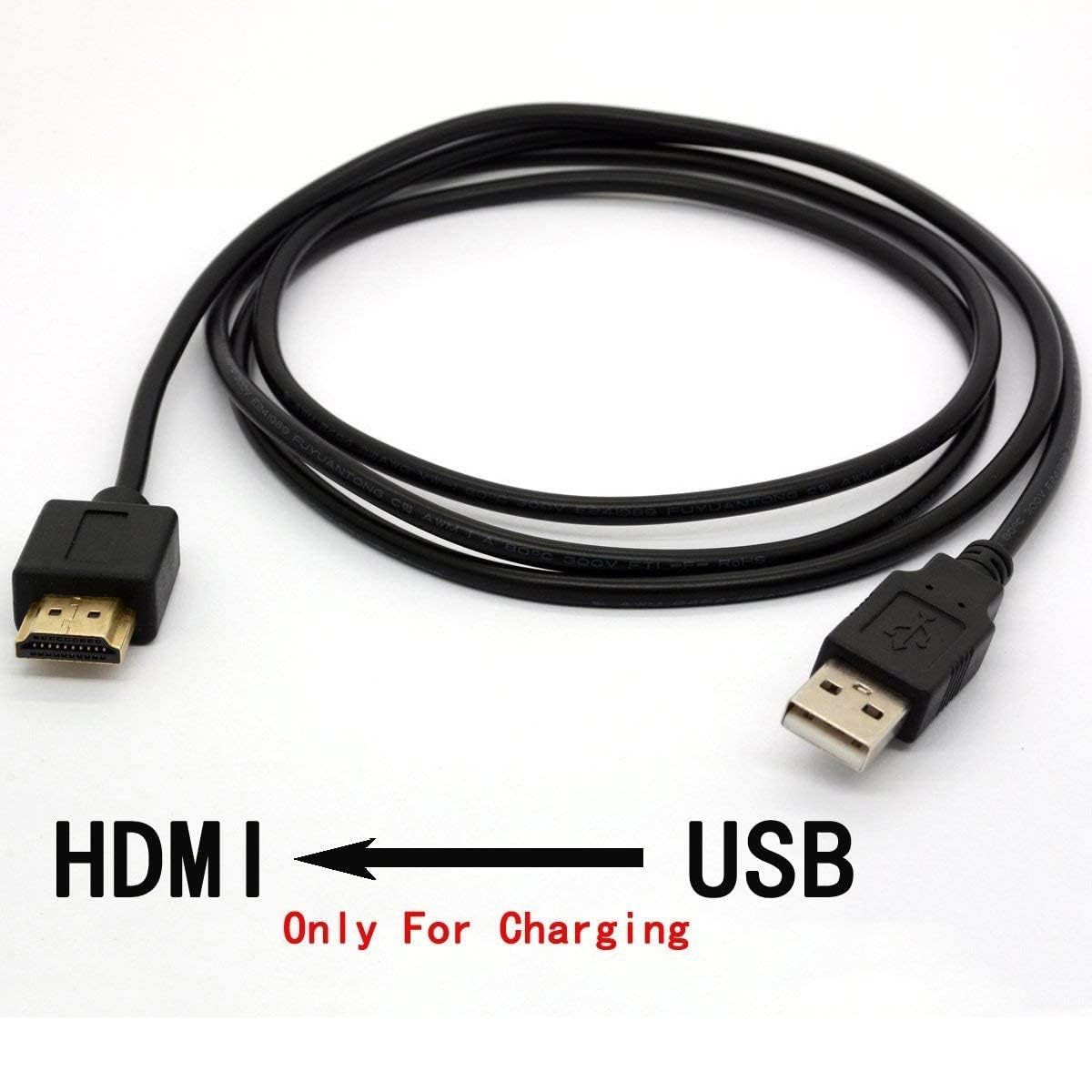 Cavo Adattatore Da USB A HDMI 50cm - Solo Per Ricarica, Collegamento Auto A Dispositivi HDMI (Nessun Trasferimento Video)
