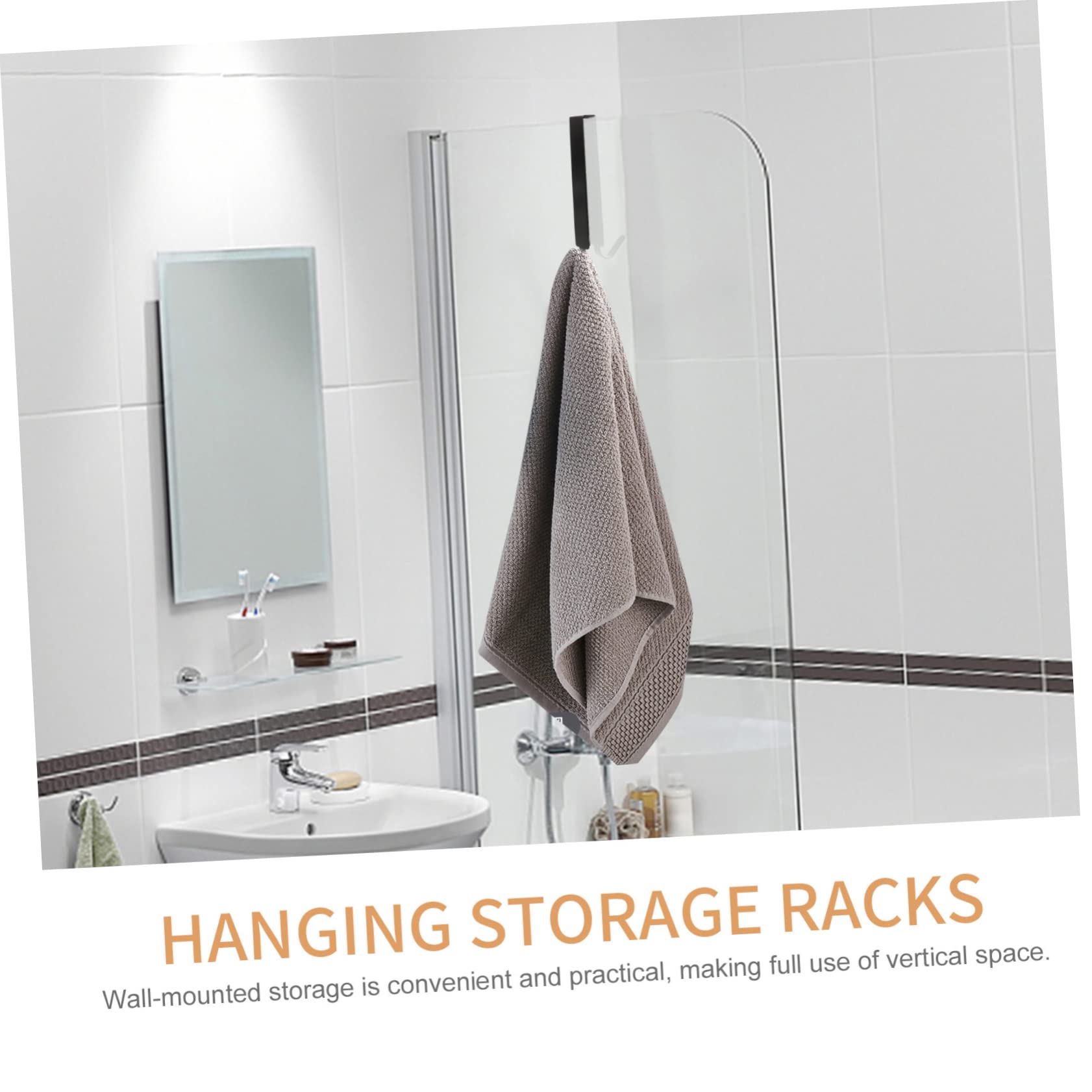 Unomor 3pcs Double Sided Door Hooks Door Back Hanger for Coat Towel 2-in-1 Storage Hook Holder Stainless Steel Easy Installation