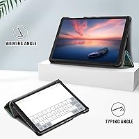 Vista 6 de Galaxy Tab A7 Lite 8.7 pulgadas SM-T225T220 Trifold Case 2021 Modelo 2021 Ultra Delgada Funda Folio Ligero con Soporte Multi-Ángulo Delgado Cuero PU