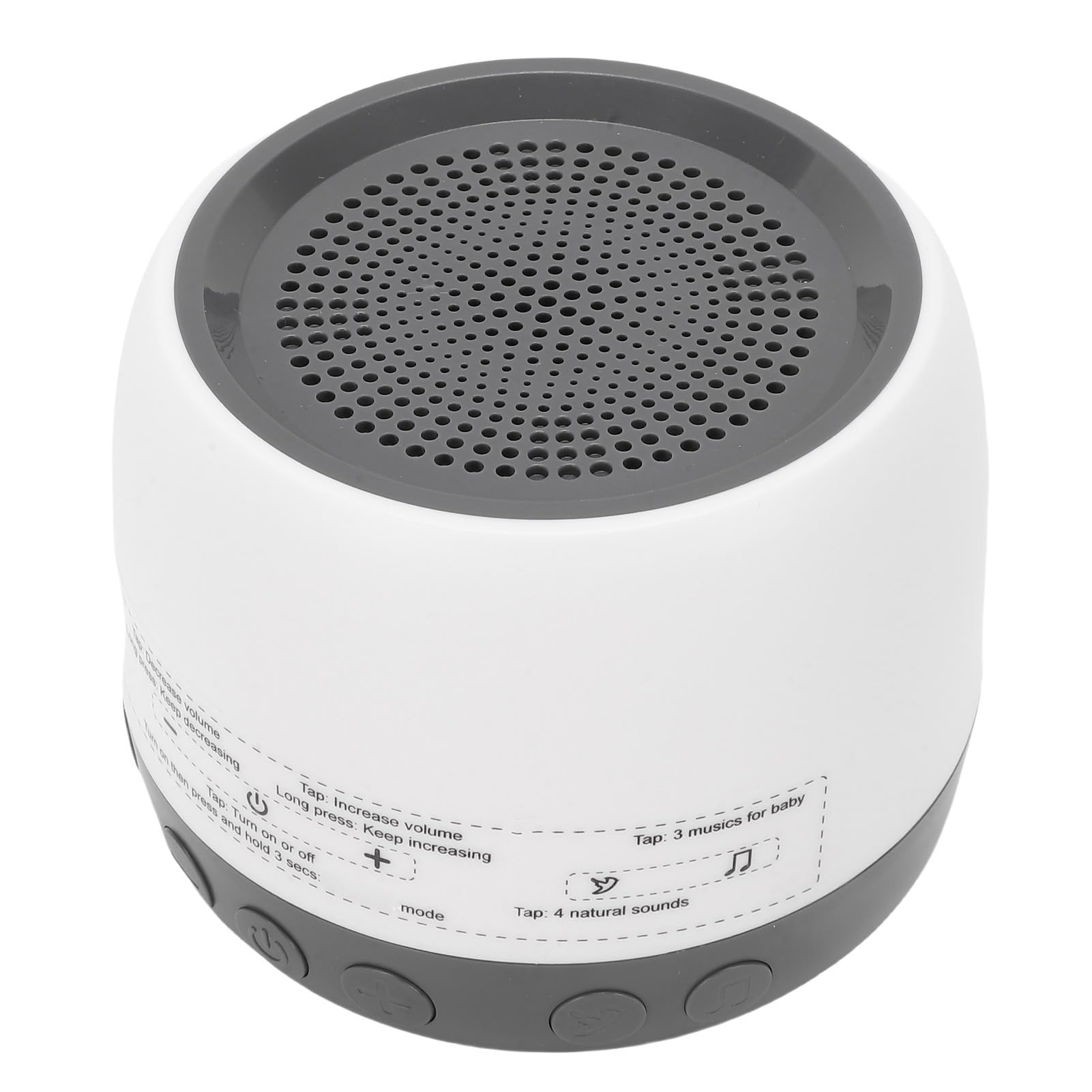 Tosuny Macchina per il Rumore Bianco, Altoparlante a 13 Suoni con Funzione di Memoria, Timer, Volume Regolabile, per Neonati, Adulti, Sonno, Viaggi, Alimentato Tramite USB