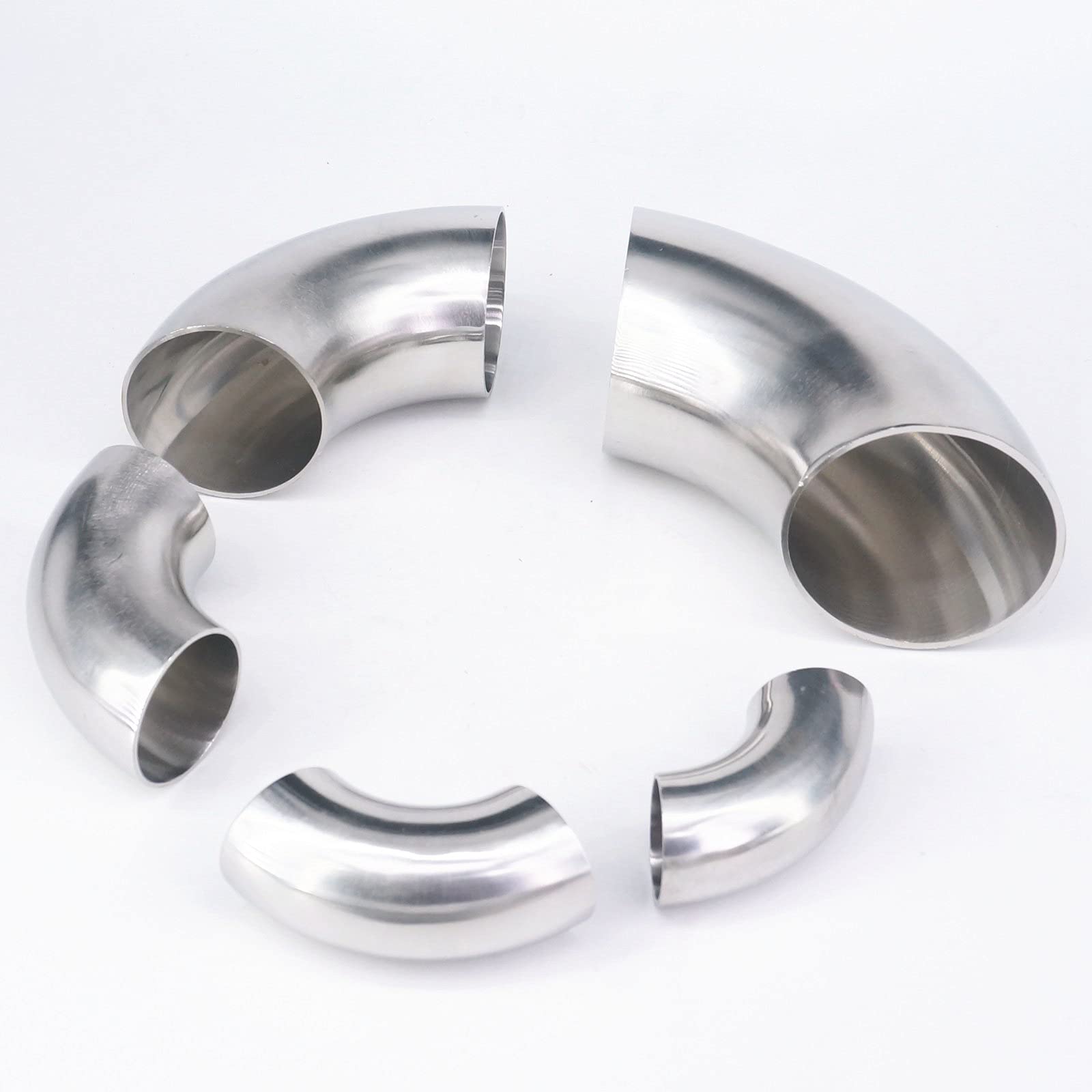 32mm O/D 304 Stainless Steel Sanitary Weld 90 Degree Elbow Pipe Fitting Homebrew