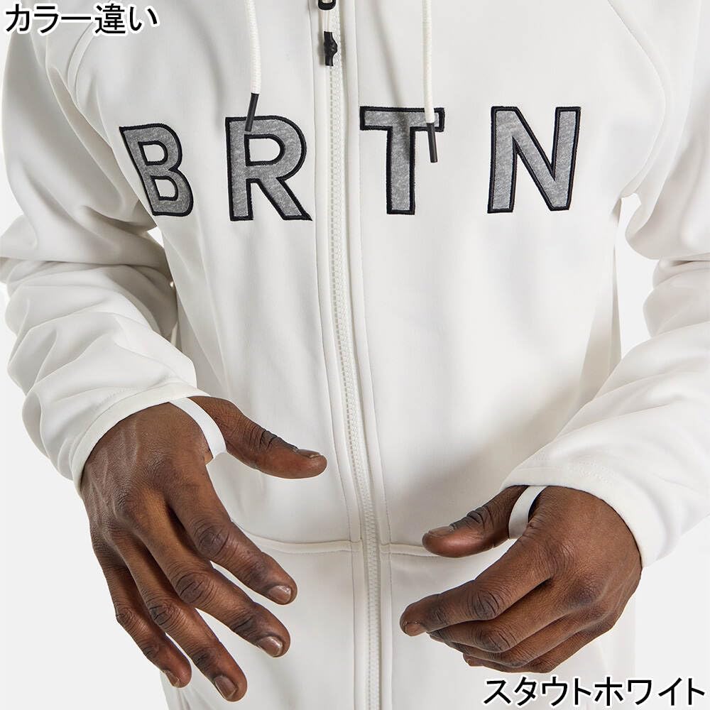 Burton Herren-Fleece, wetterfest, durchgehender Reißverschluss